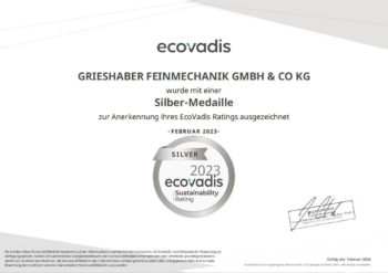 Zertifikat Eco Vadis